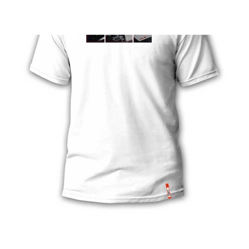 NEW EIGHT X men's spin of the wheel 8x street t-shirt in white